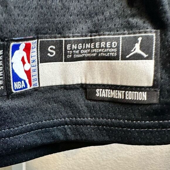 NWT NBA Authentic Youth Black New Jersey Nets Basketball Jersey Kevin Durant - S - Picture 3 of 6